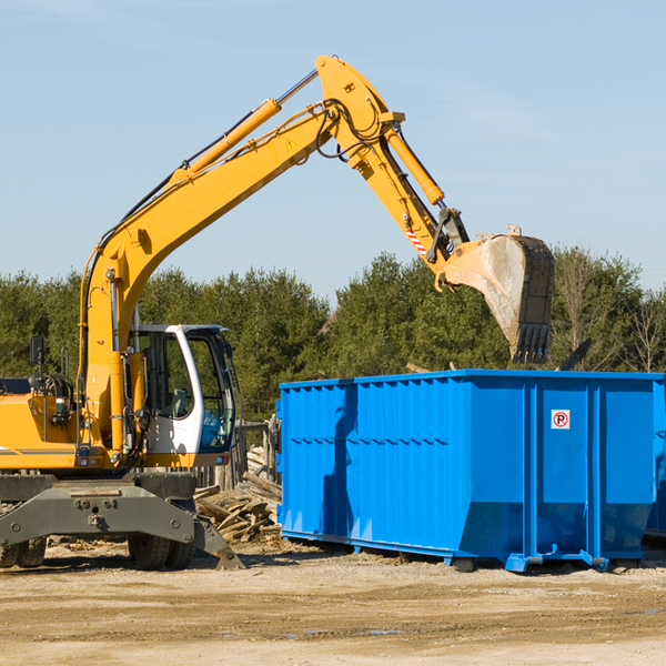 what size residential dumpster rentals are available in Rodeo CA